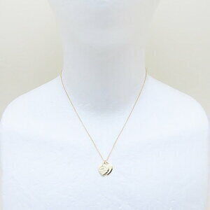 TIFFANY Return to Tiffany Double Heart Necklace Yellow Gold